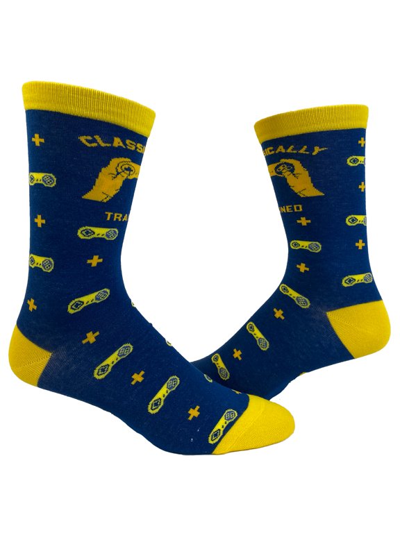 Youth Classically Trained Socks Funny Retro Video Games Gamer Graphic Novelty Footwear