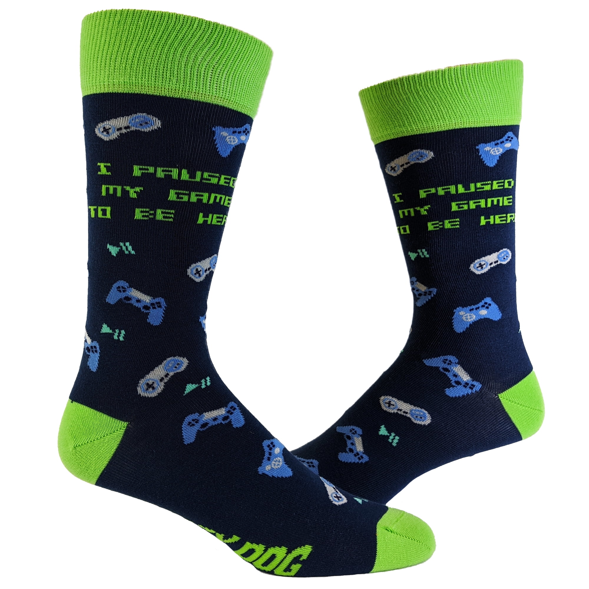 Youth I Paused My Game for This Socks Funny Nerdy Video Game Novelty ...