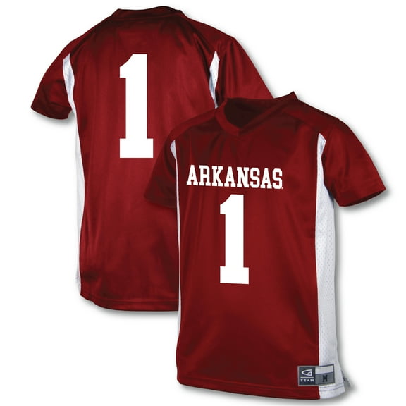 Youth Garb #1 Cardinal Arkansas Razorbacks Football Jersey