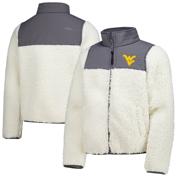 Youth Garb Charcoal West Virginia Mountaineers Teddy Sherpa Jacket