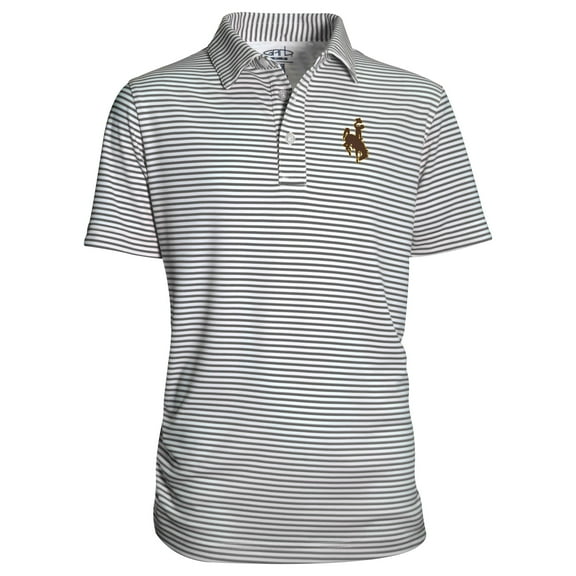 Youth Garb Charcoal Wyoming Cowboys Carson Polo
