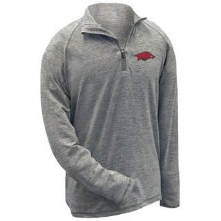 Arkansas Razorbacks Youth Hooded Sweatshirt- Grey Tackle Twill (#40310 / 6  pack) - Turnovers, Inc.