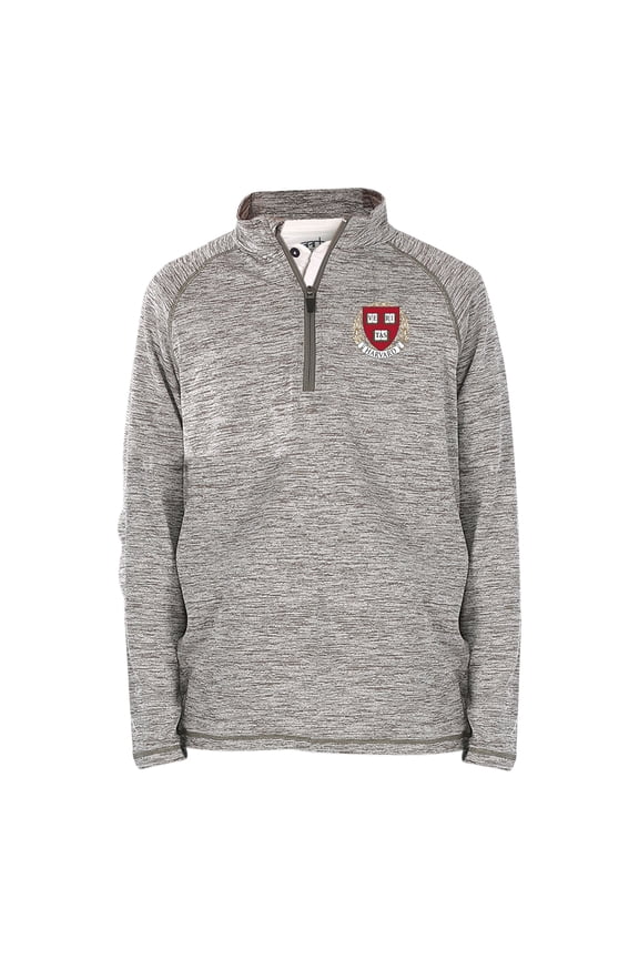 Youth Garb Gray Harvard Crimson Matthew Quarter-Zip Top