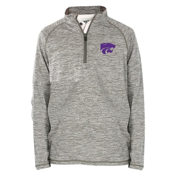 Youth Garb Gray Kansas State Wildcats Matthew Quarter-Zip Top