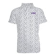thumbnail image 1 of Youth Garb Gray LSU Tigers Tom All-Over Football Print Polo, 1 of 1