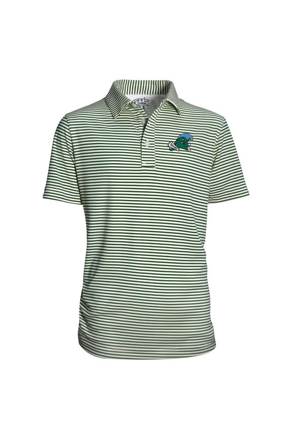 Youth Garb Green Tulane Green Wave Carson Polo