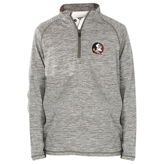 Youth Garb Heathered Gray Florida State Seminoles Matthew Quarter-Zip Pullover Jacket