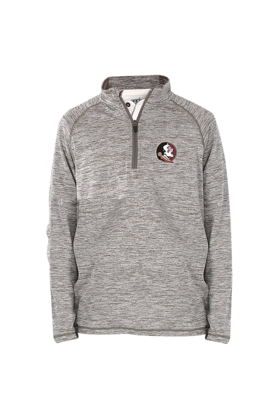 Youth Garb Heathered Gray Florida State Seminoles Matthew Quarter-Zip Pullover Jacket