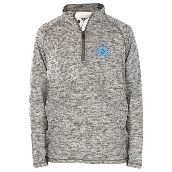 Youth Garb Heathered Gray North Carolina Tar Heels Matthew Quarter-Zip Pullover Jacket