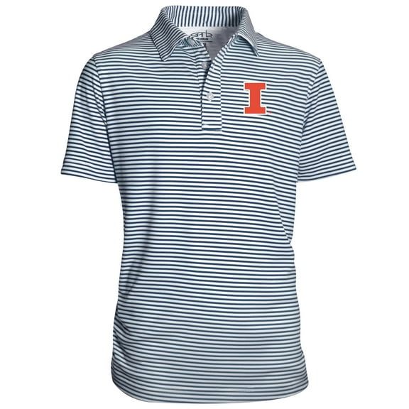 Youth Garb Navy Illinois Fighting Illini Carson Polo