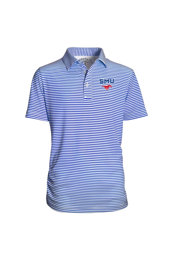 Youth Garb Royal SMU Mustangs Carson Polo