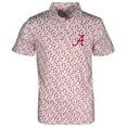 thumbnail image 1 of Youth Garb White Alabama Crimson Tide Earnest Allover Print Polo, 1 of 1