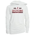 thumbnail image 1 of Youth Garb White Alabama Crimson Tide Marley Long Sleeve Raglan Hoodie Sunshirt, 1 of 1