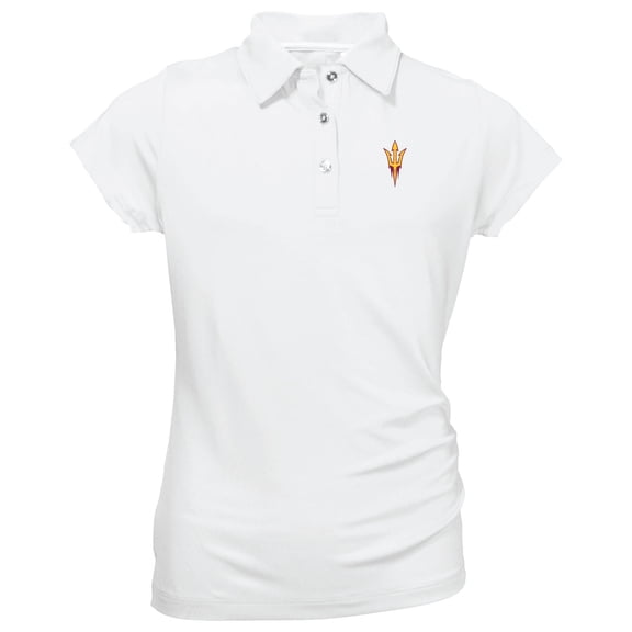 Youth Garb White Arizona State Sun Devils Brighton Polo