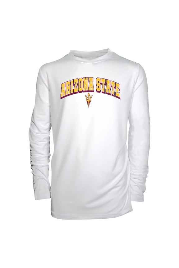 Youth Garb White Arizona State Sun Devils Jessie Long Sleeve Sunshirt