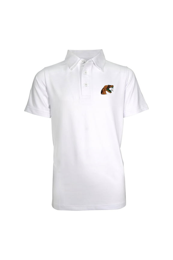 Youth Garb White Florida A&M Rattlers Blake Youth Polo