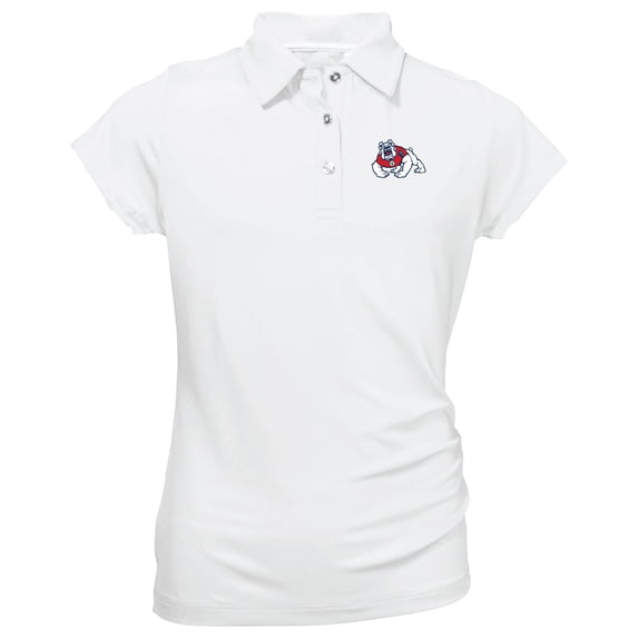 Youth Garb White Fresno State Bulldogs Brighton Polo