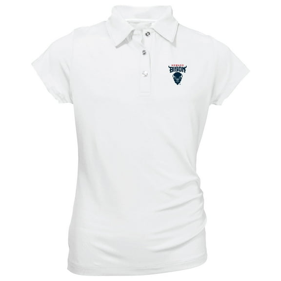 Youth Garb White Howard Bison Brighton Polo