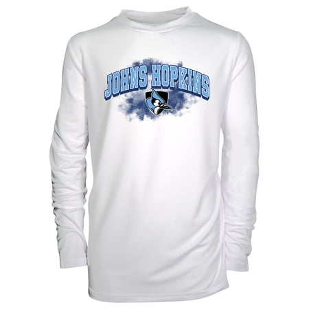 Youth Garb White Johns Hopkins Blue Jays Jessie Long Sleeve Sunshirt
