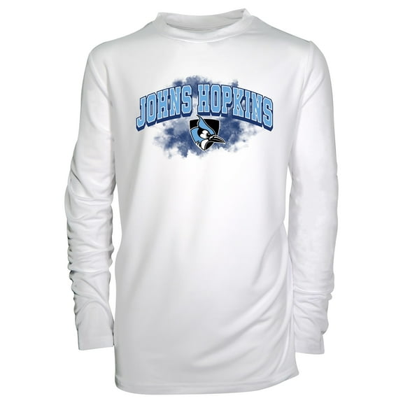 Youth Garb White Johns Hopkins Blue Jays Jessie Long Sleeve Sunshirt