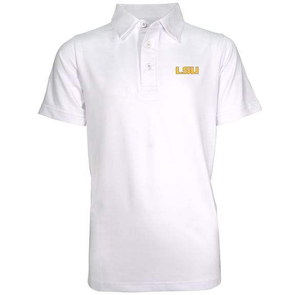Youth Garb White LSU Tigers Polo