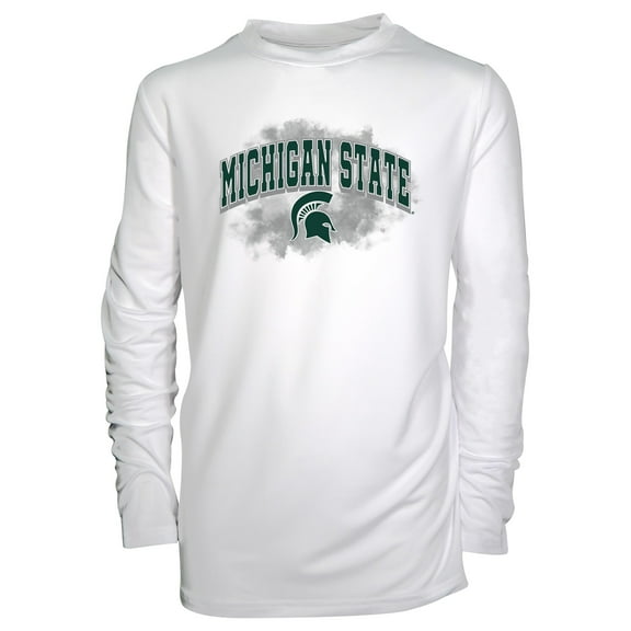Youth Garb White Michigan State Spartans Jessie Long Sleeve Sunshirt