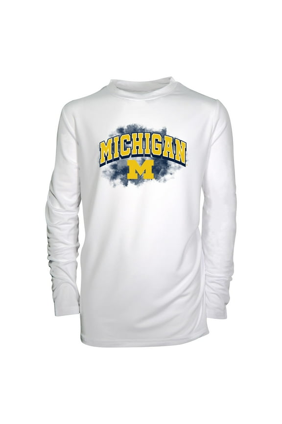 Youth Garb White Michigan Wolverines Jessie Long Sleeve Sunshirt