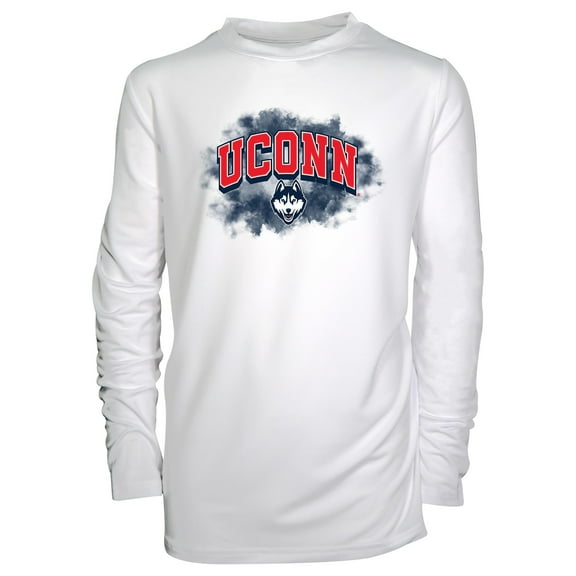 Youth Garb White UConn Huskies Jessie Long Sleeve Sunshirt