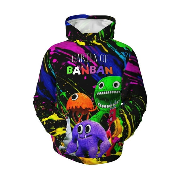 Youth Garten Of Banban Hoodies 3d Print Pullover Hooded Sweatshirt With Pocket For Boys Girls