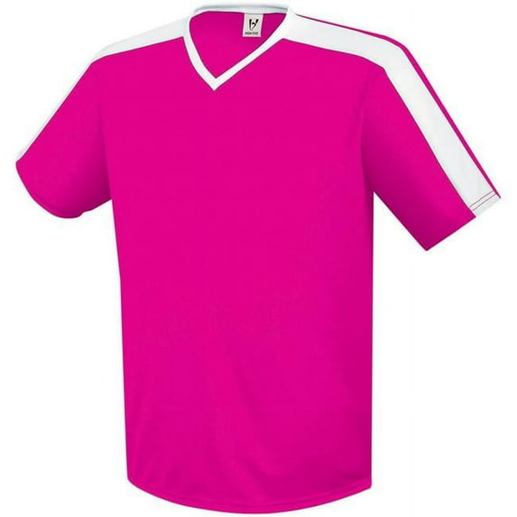 Youth Genesis Soccer Jersey, Raspberry & White - Small