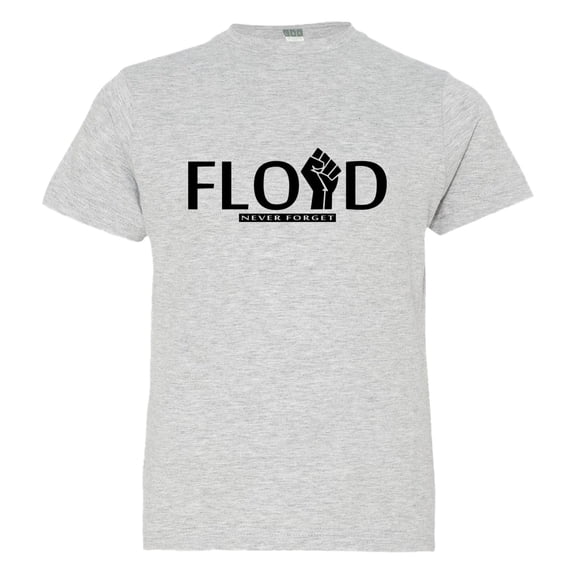 Youth George Floyd Memorial Black Pride Lives Matter Civil Rights HQ Tee Shirt Grey M