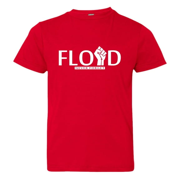Youth George Floyd Memorial Black Pride Lives Matter Civil Rights HQ Tee Shirt Red S