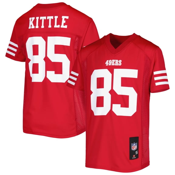 Youth George Kittle Scarlet San Francisco 49ers Replica Jersey