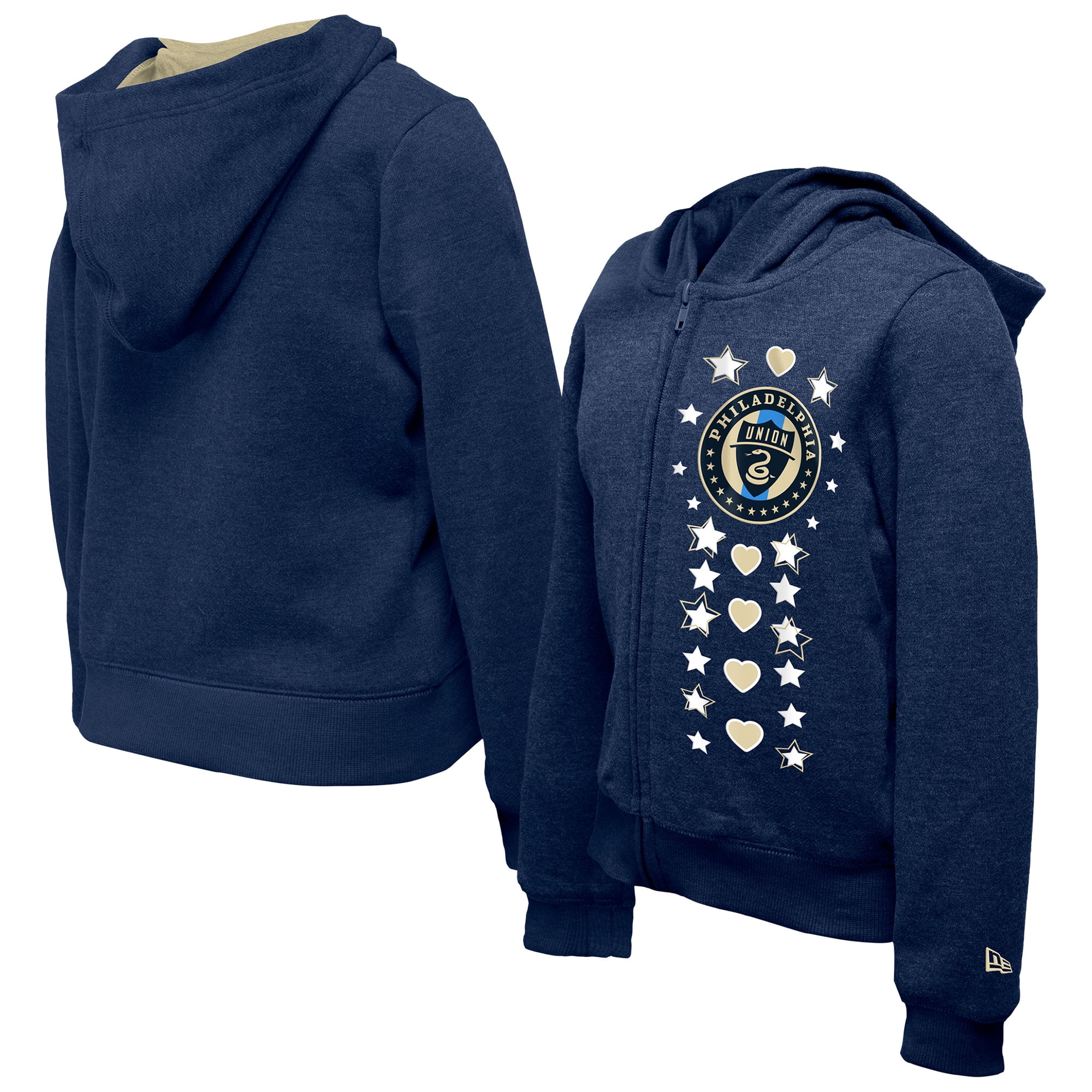 Youth Girls-5th & Ocean by New Era Navy Philadelphia Union Boxy Full ...