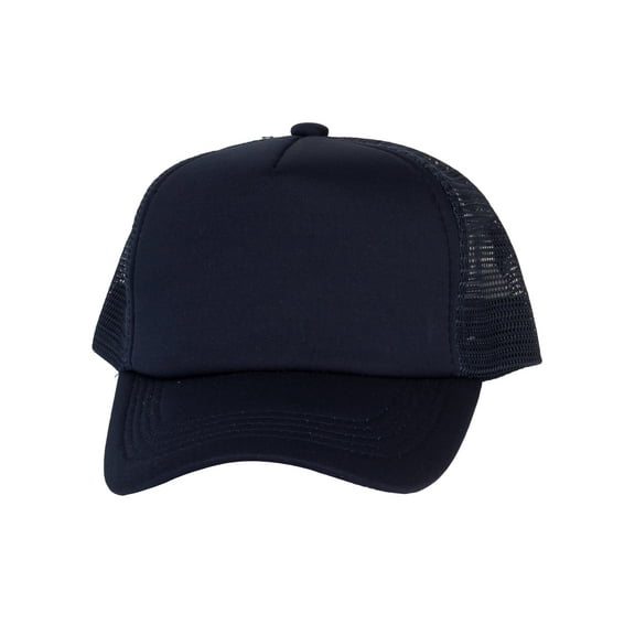 Youth Girls Boys Trucker Cap  - Snapback Kids Baseball Hat Navy