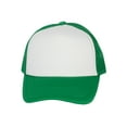 thumbnail image 1 of Youth Girls Boys Trucker Cap - Snapback Kids Baseball Hat White/Kelly Green, 1 of 4