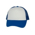 thumbnail image 1 of Youth Girls Boys Trucker Cap - Snapback Kids Baseball Hat White/Royal, 1 of 4