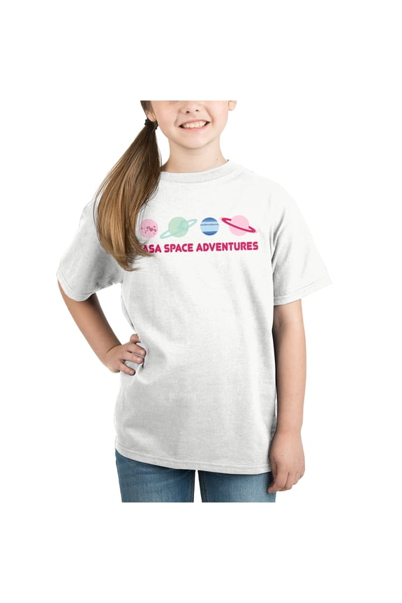 Youth Girls NASA Planets Short-Sleeve T-Shirt-X-Large