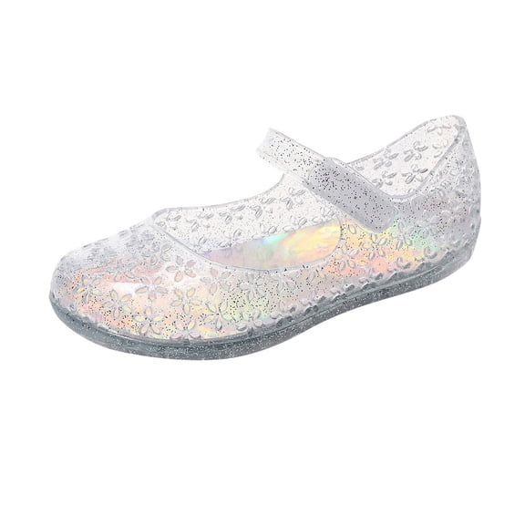 Youth Girls Sandals, Jelly Mary Jane Dance Party Shoes, Kids Toddler, , Glitter, Beach Sandals, Cute, Summer