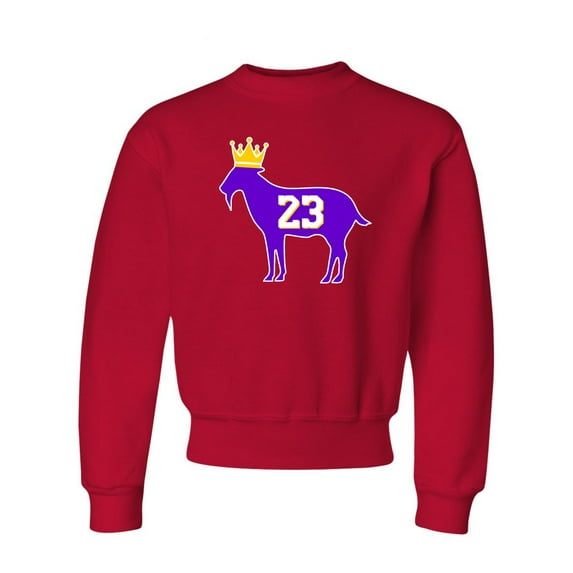 Youth Goat James G.O.A.T. King Crewneck Sweatshirt