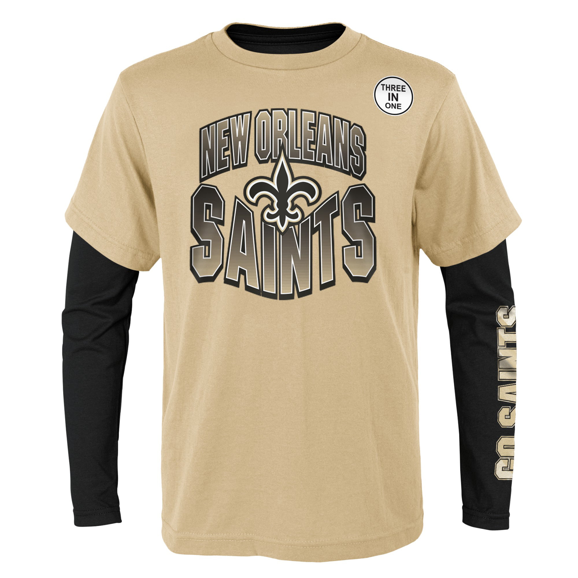 Youth Gold/Black New Orleans Saints Game Day T-Shirt Combo Set 
