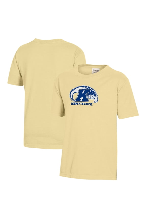 Youth Gold Kent State Golden Flashes Logo Comfort Wash T-Shirt