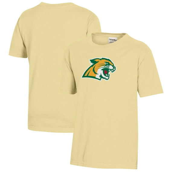 Youth Gold Northern Michigan Wildcats Logo Comfort Wash T-Shirt