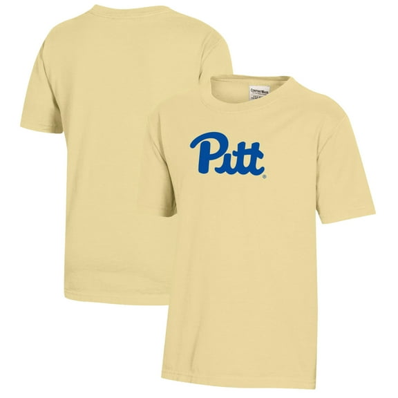 Youth Gold Pitt Panthers Logo Comfort Wash T-Shirt