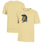 Youth  Gold UNCG Spartans Logo Comfort Colors T-Shirt
