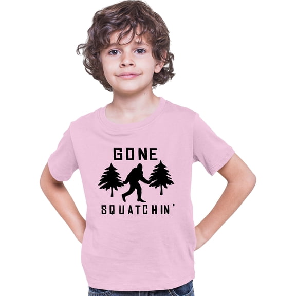 Youth Gone Squatchin' Gone Squatching Bigfoot Sasquatch T-Shirt