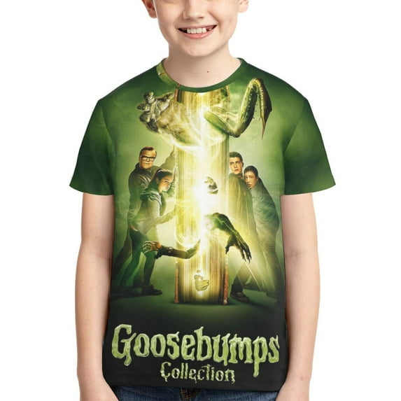 Youth Goosebumps T Shirts 3D Printed Short Sleeve Tee Shirt for Boys Girls