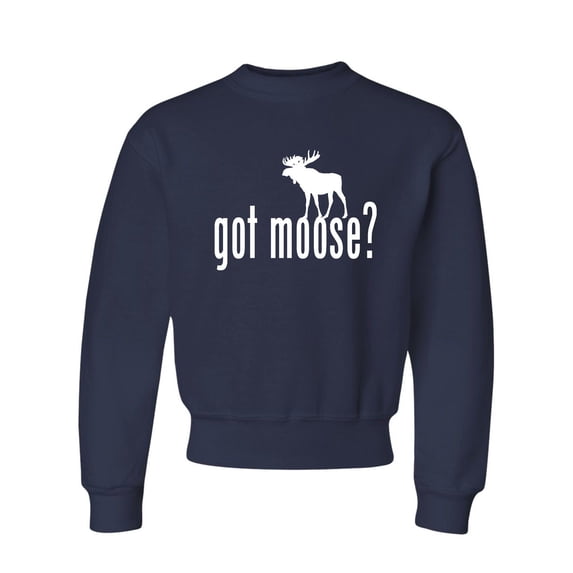 Youth Got Moose Funny Hunting Crewneck Sweatshirt