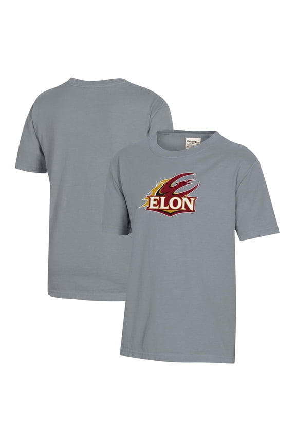 Youth  Gray Elon Phoenix Logo Comfort Wash T-Shirt