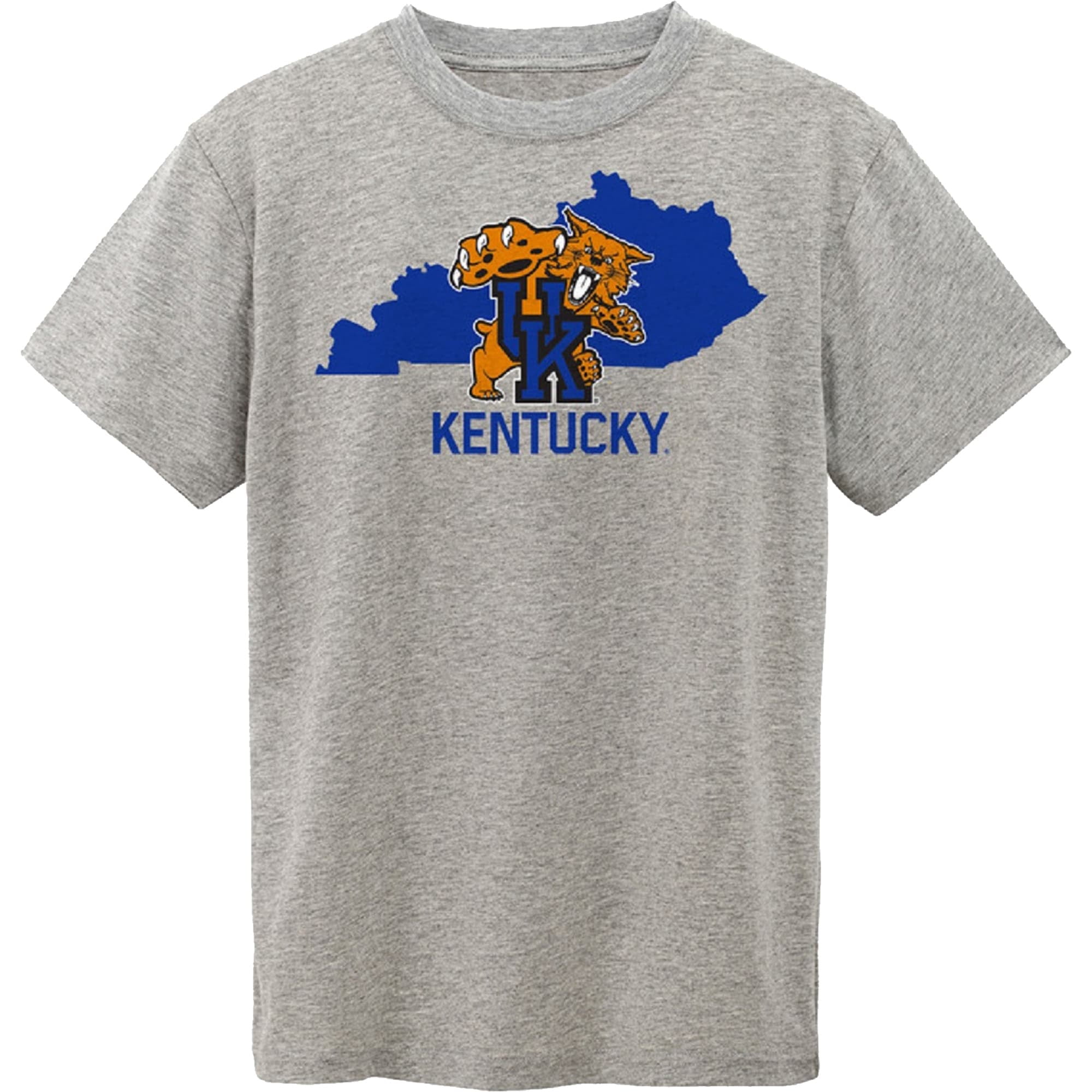 JollyRogerSkull KY Kentucky Map Louisville Flag Wildcats Home of University of Kentucky Girl Unisex Youth Kids T-Shirt Tee Clothing
